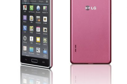 15-degree front and rear views of LG Optimus L7