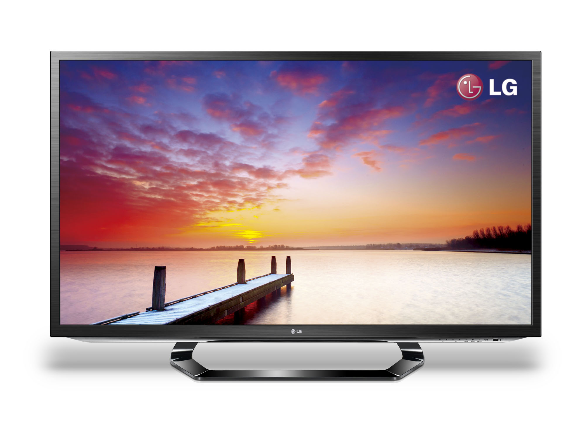 A front view of the CINEMA 3D Smart TV (model LM6200)