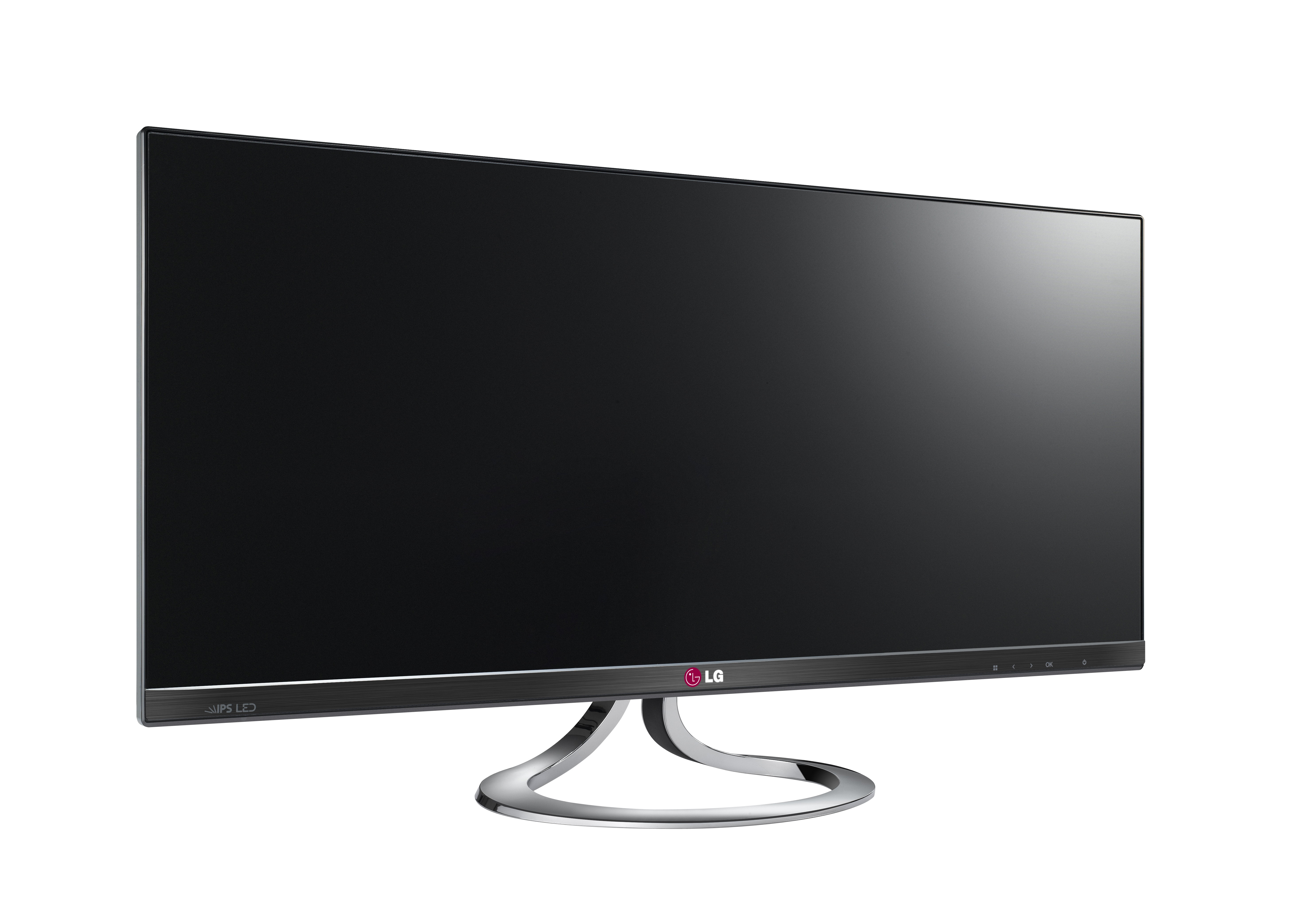 A left-side view of LG UltraWide monitor model EA93