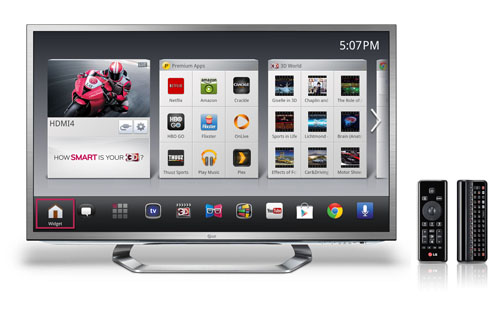 2012 LG Smart TV with Google TV™ (G2 Series).
