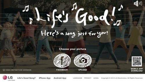 A thumbnail image of the new online “Life’s Good” campaign