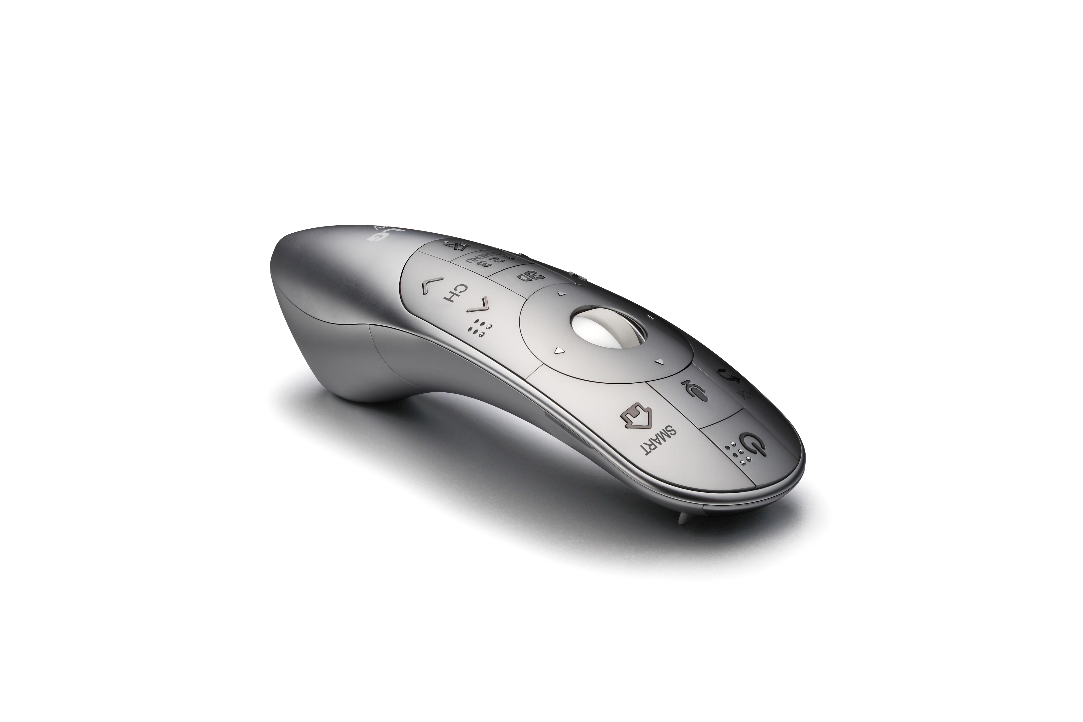LG’s all-new Magic Remote for its CINEMA 3D Smart TV lineup on the floor