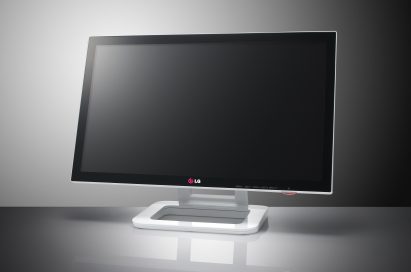 A right-side view of LG IPS monitor Touch10