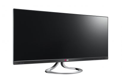 A left-side view of LG IPS monitor UltraWide