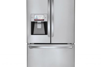 Front view of LG’s smart refrigerator