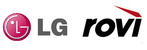Logo of LG Electronics and rovi