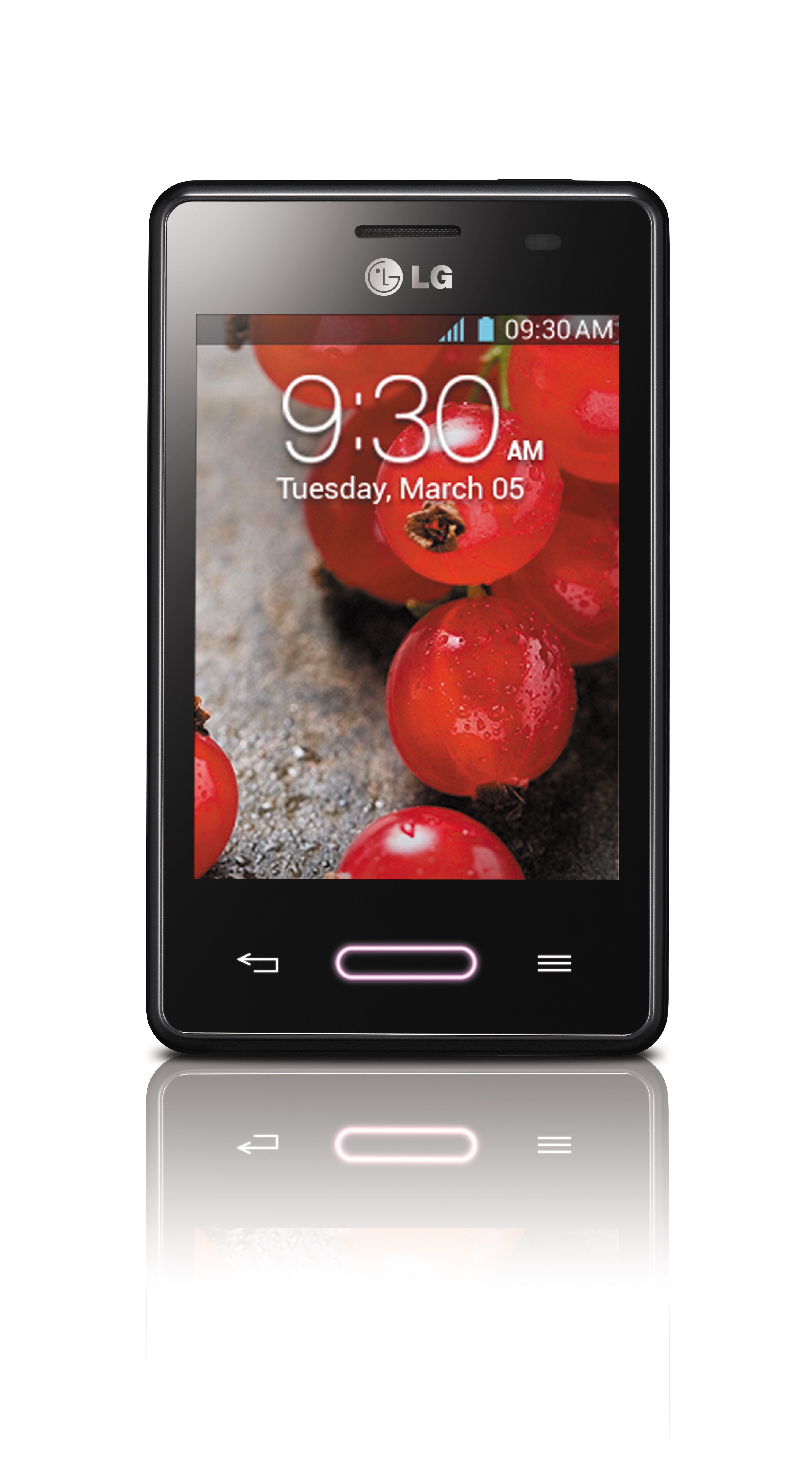 A front view of the LG Optimus G Pro