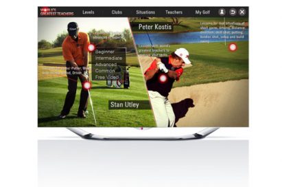 LG SMART TV APP HELPS ASPIRING GOLFERS PLAY LIKE PROS