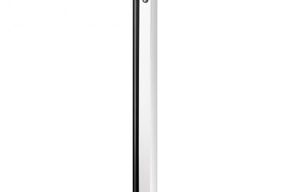 A vertical-side view of the Nexus 4 White