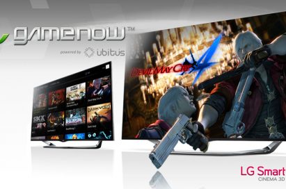 The GameNow™ cloud gaming service demonstrated on LG’s Smart TV