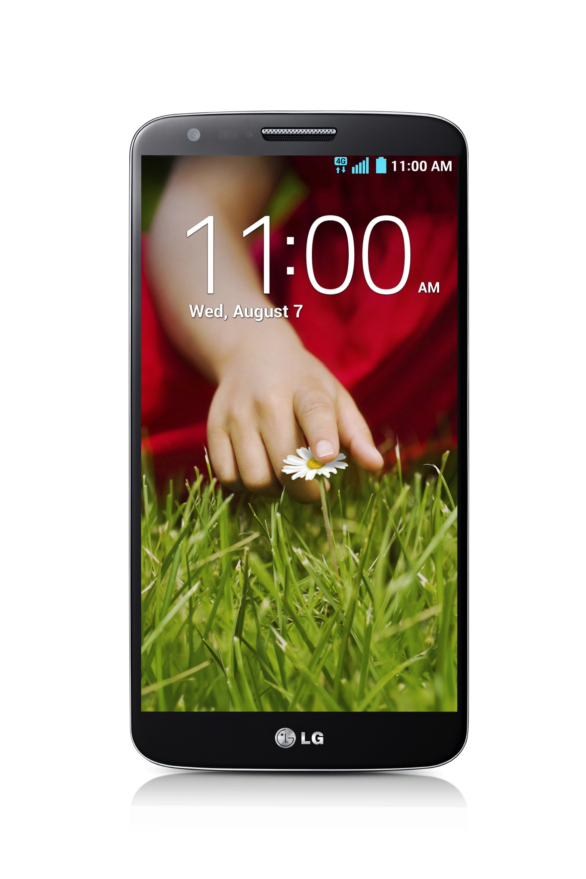 A front view of LG G2.