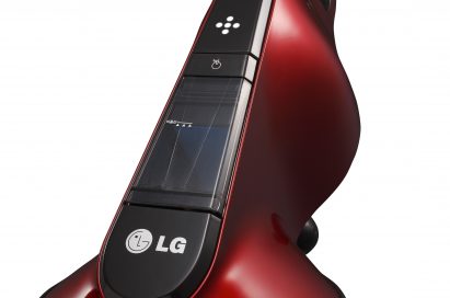 Front view of the main body part of LG's CordZero Bedding Vacuum Cleaner