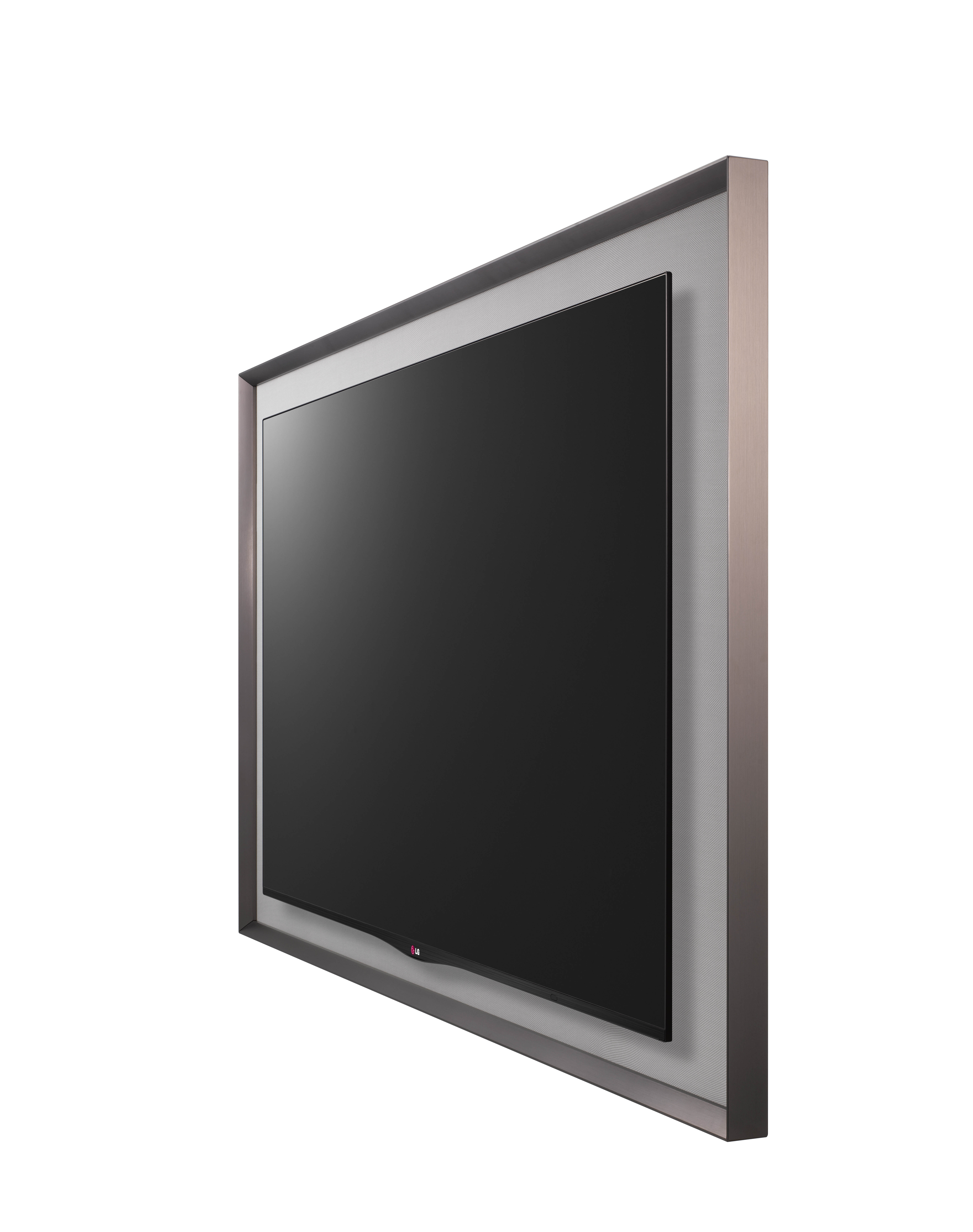 A right-side view of LG GALLERY OLED TV model 55EA8800