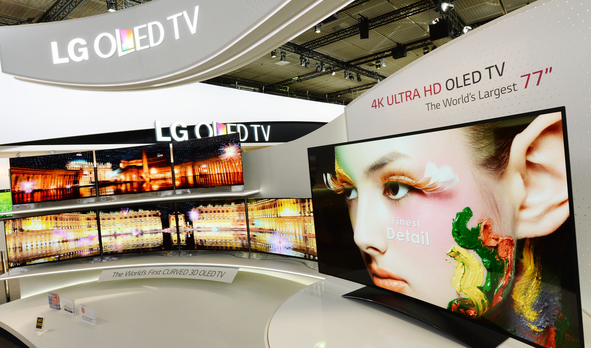 LG is showcasing the 77-inch ULTRA HD OLED TV at IFA 2013
