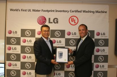 LG WASHING MACHINES CERTIFIED FOR NEW UL ‘WATER FOOTPRINT INVENTORY’