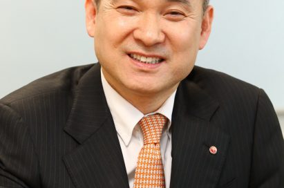 A headshot of Hyun-hoi Ha, president and chief executive officer of the LG Home Entertainment Company.
