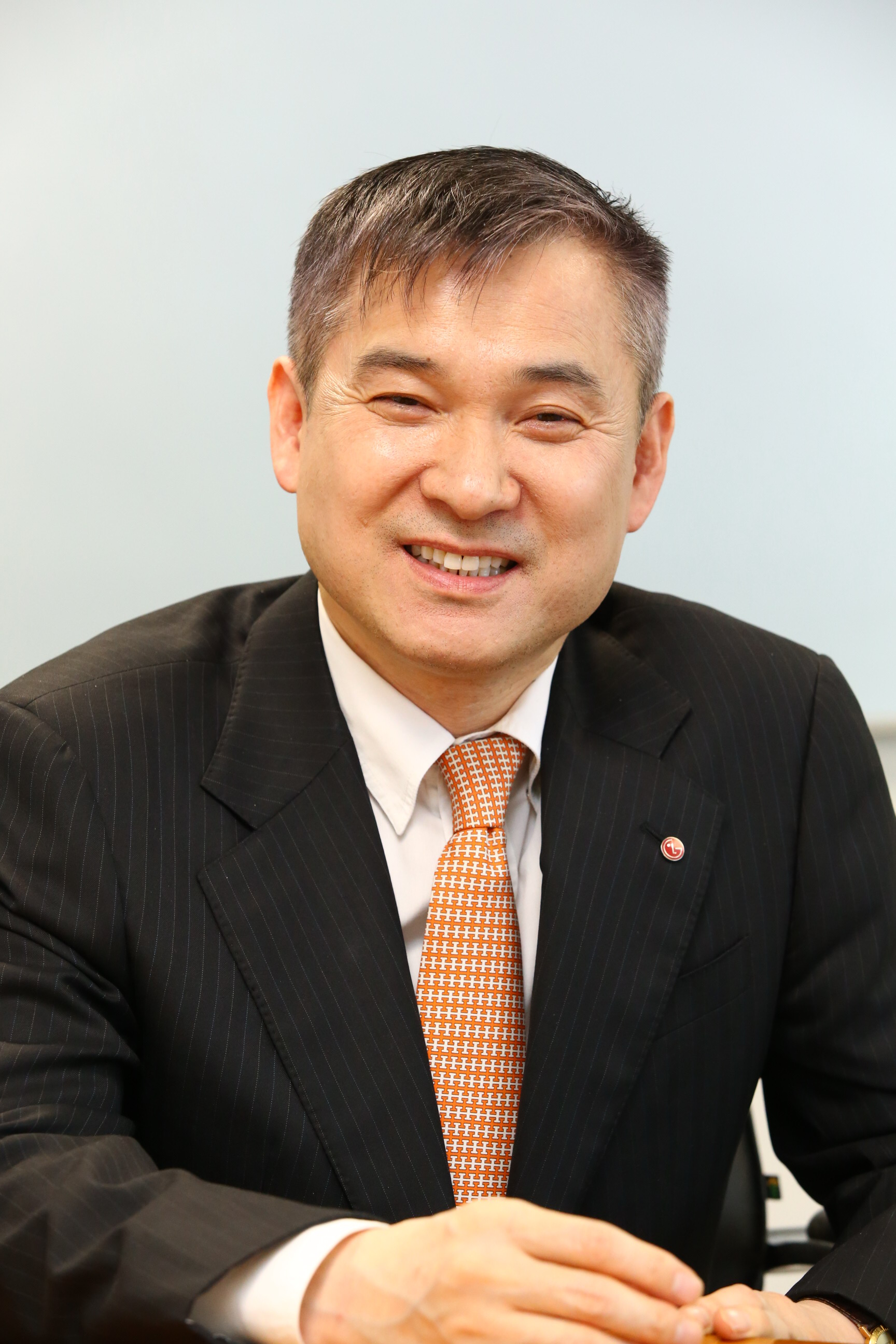 A headshot of Hyun-hoi Ha, president and chief executive officer of the LG Home Entertainment Company.