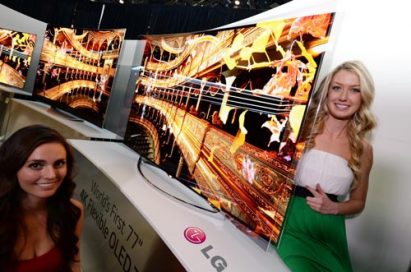 LG UNVEILS WORLD’S FIRST FLEXIBLE OLED TV AT CES 2014