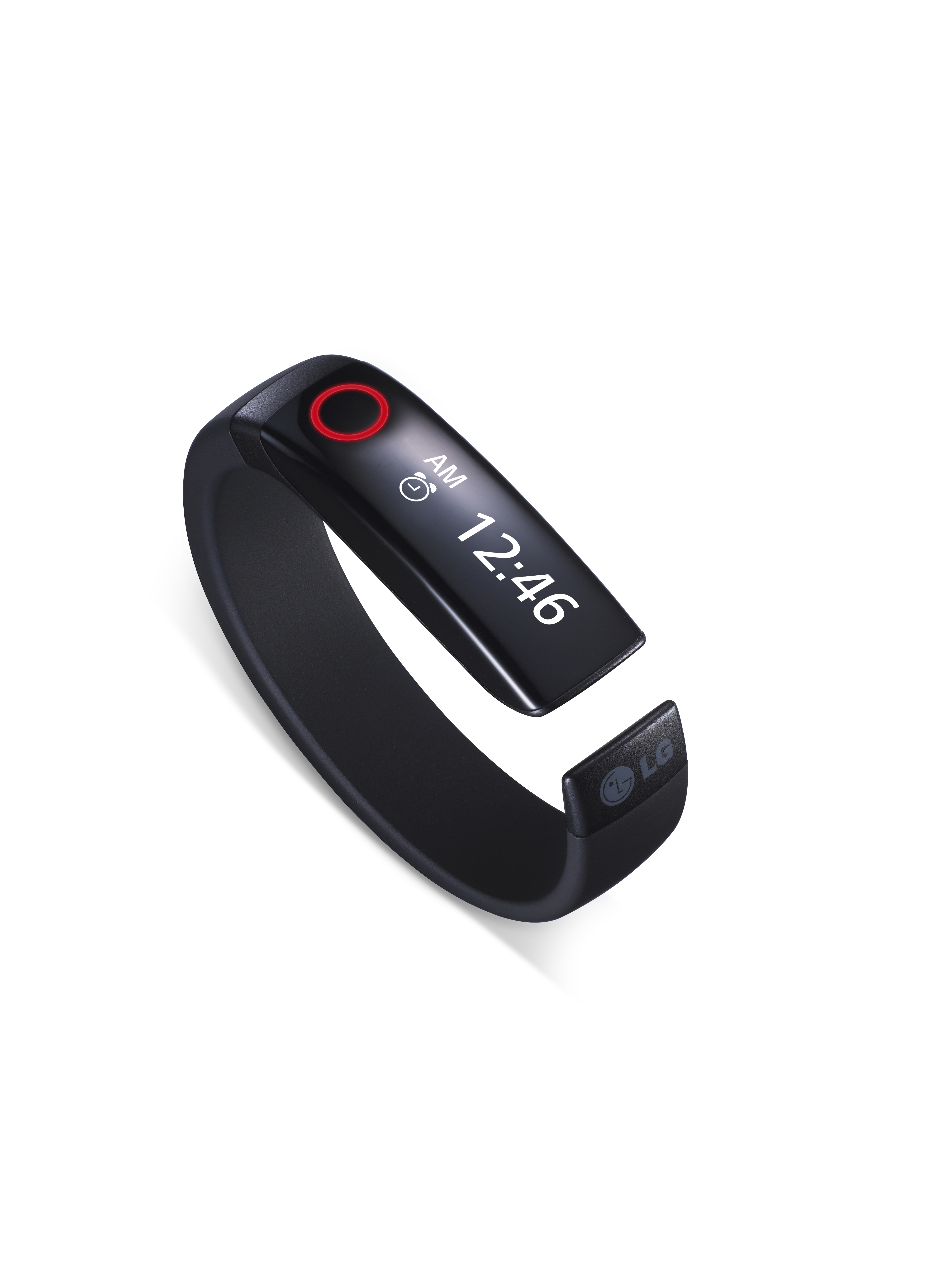 LG Lifeband Touch displaying time on its OLED display