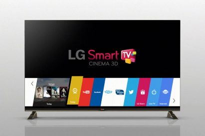 LG Smart TV showing its optimized Smart TV platform webOS