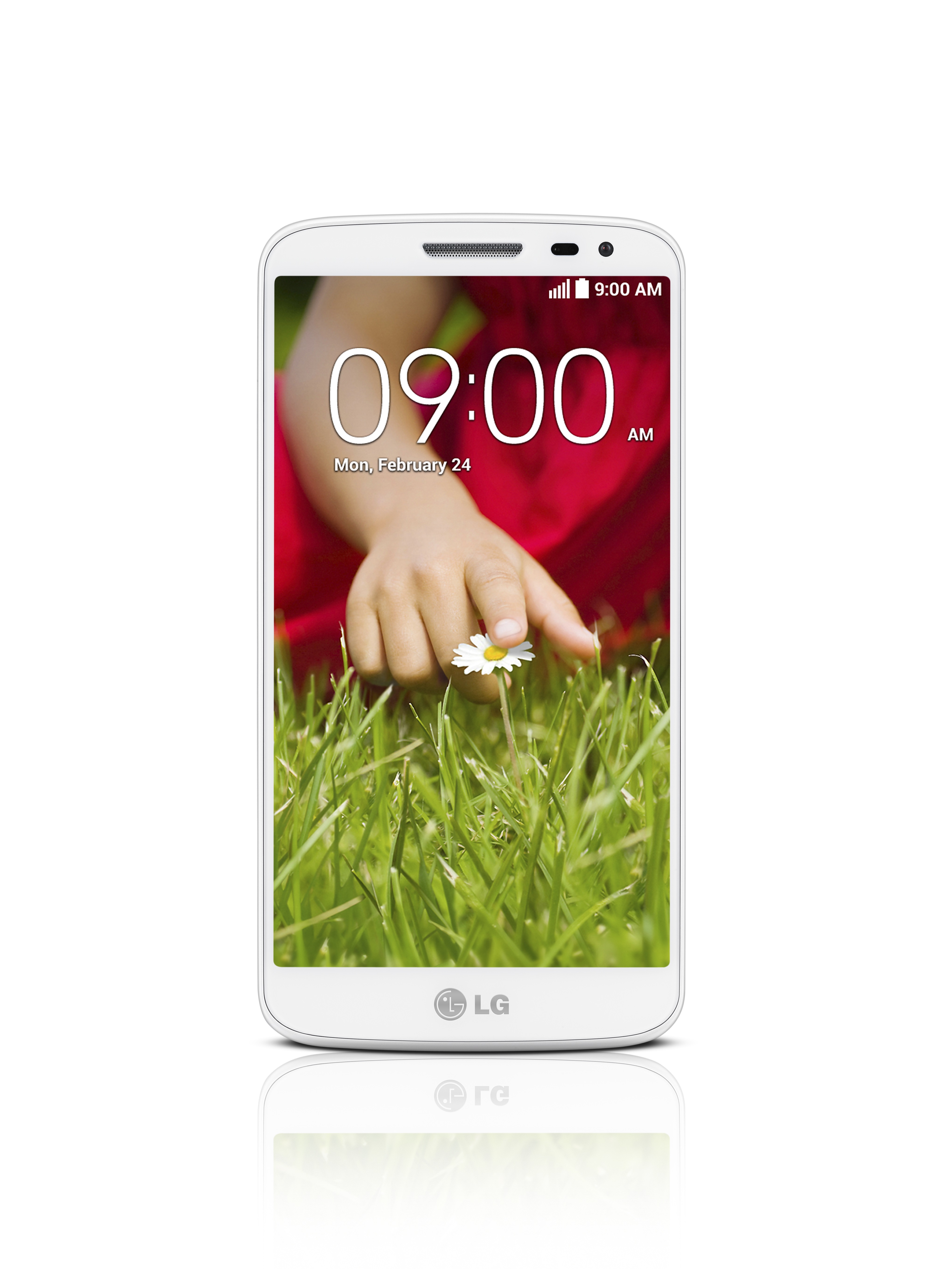 A front view of LG G2.