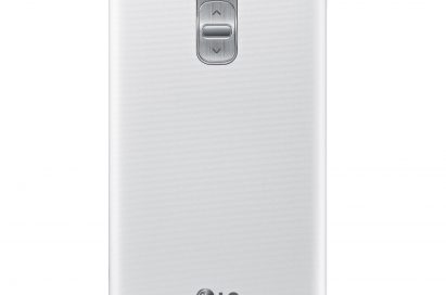 A back view of LG G Pro 2 in white color.