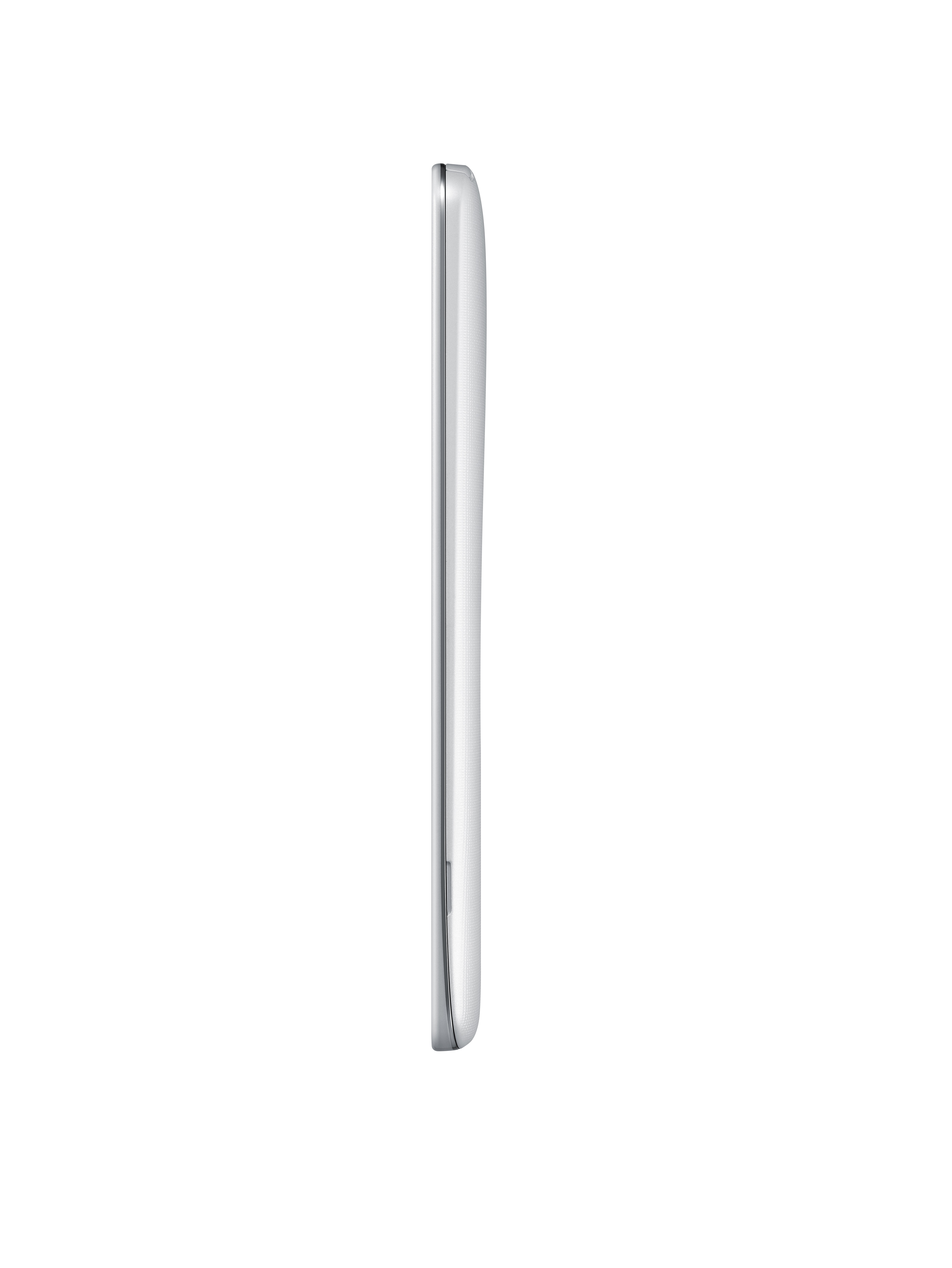 A side view of LG G Pro 2 in white color.