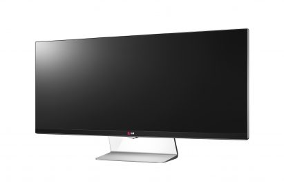 A side view of LG 21:9 UltraWide monitor.