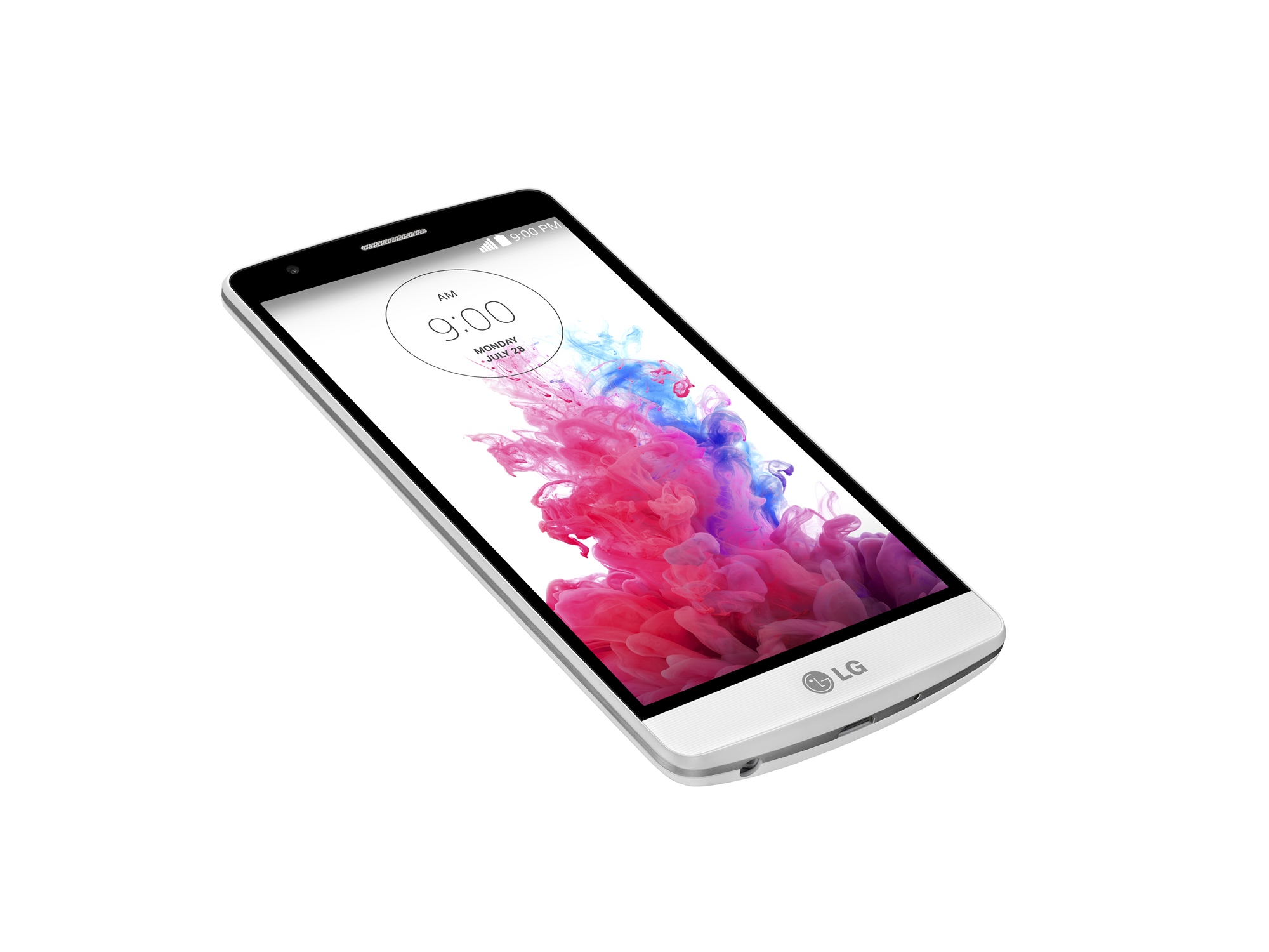 An upper side view of the LG G3 Beat.
