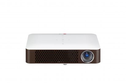 A front view of LG’s bluetooth MiniBeam projector (model PW700)
