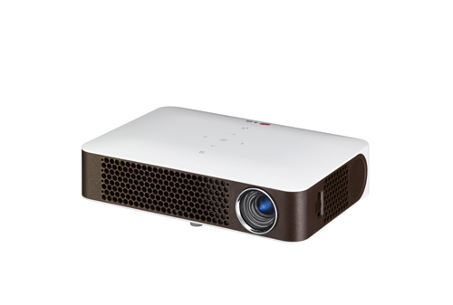 A side view of LG’s bluetooth MiniBeam projector (model PW700)