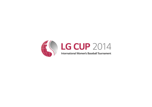 Logo of the LG Cup International Women’s Baseball Tournament 2014.