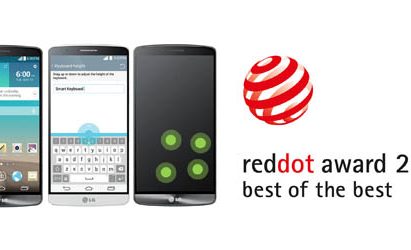 The Smart Keyboard, Knock Code and the graphic user interface (GUI) of the acclaimed LG G3 smartphone received “Best of the Best” awards at the reddot award 2014.