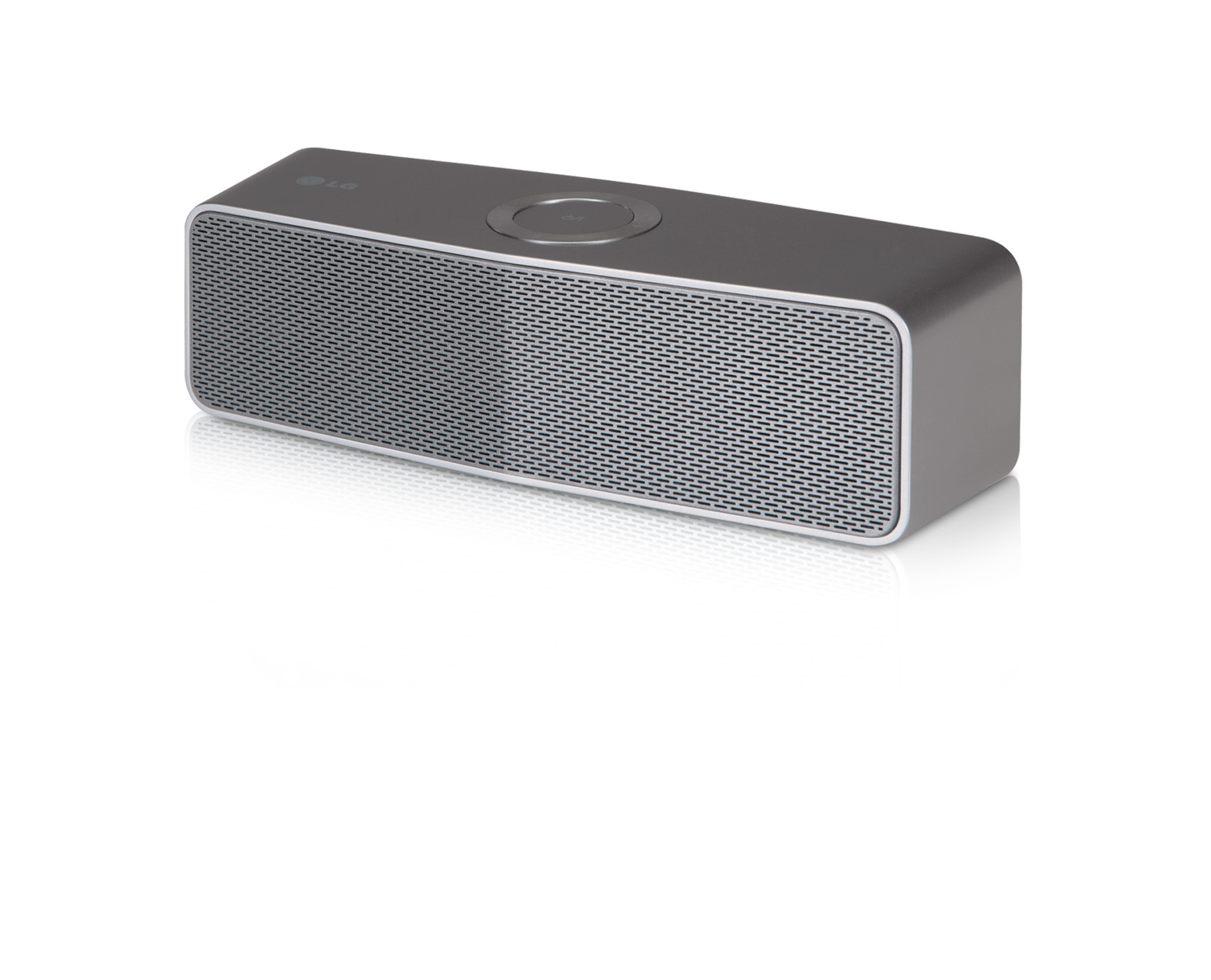 A right-side view of LG battery-powered Wi-Fi Speaker model H4 Portable