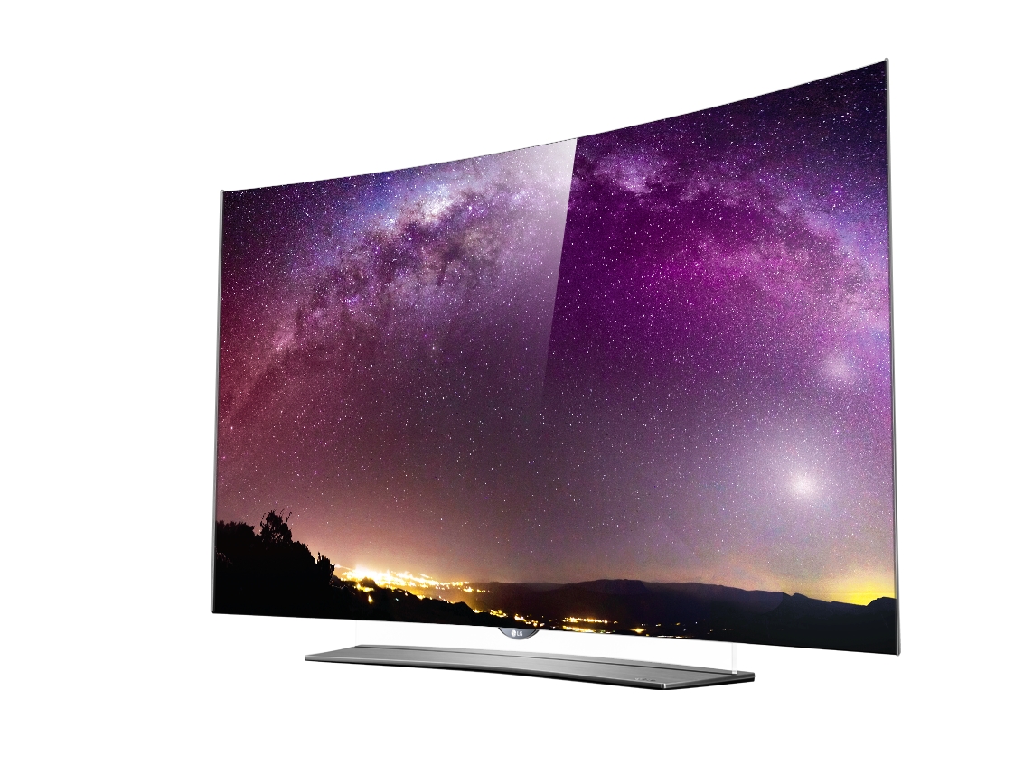 A right-side view of LG 4K OLED TV model EG9600