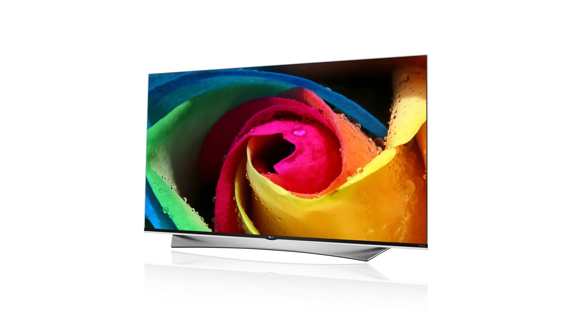 A right-side view of LG ULTRA HD TV model UF9500