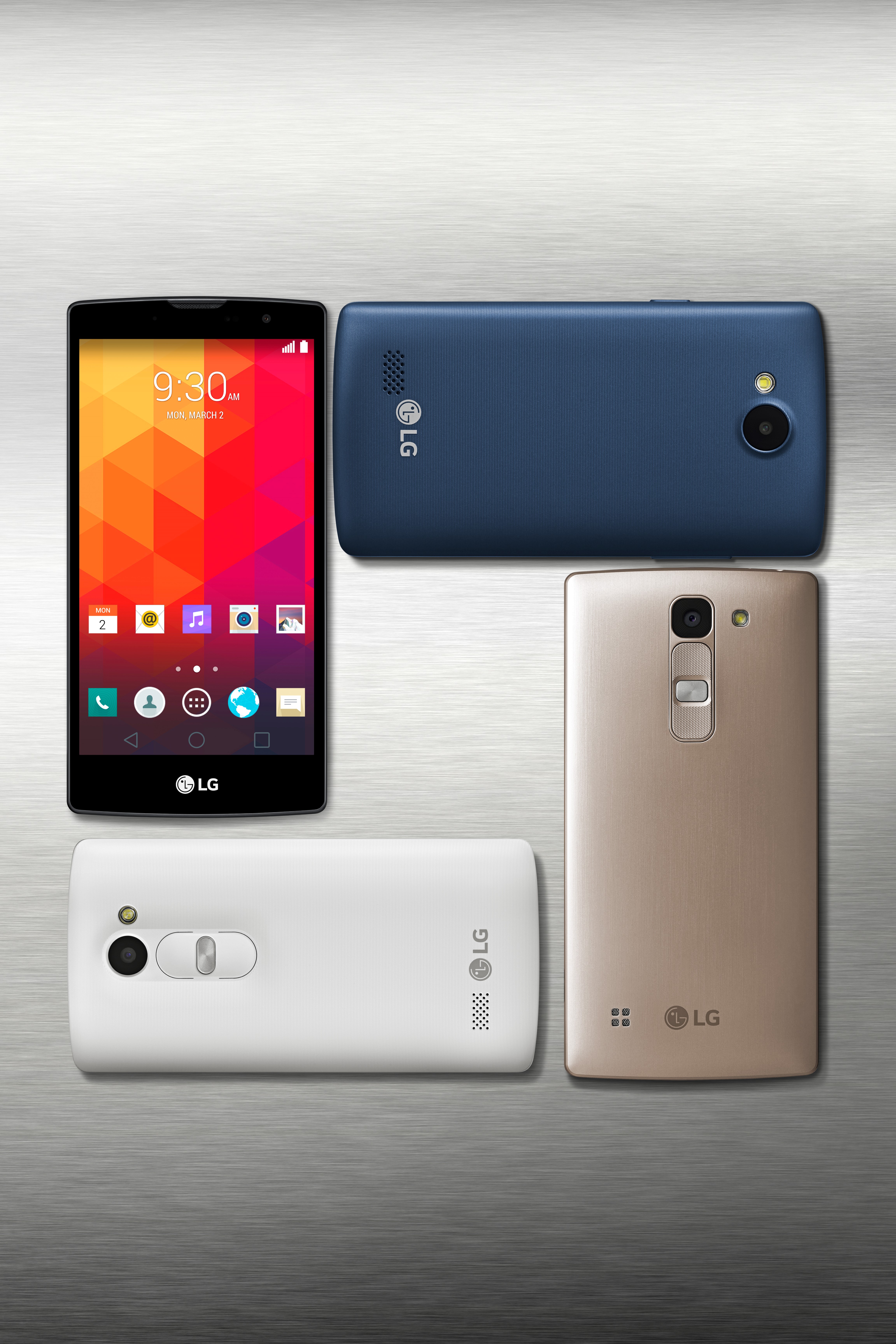 Four of LG new mid-range smartphones.