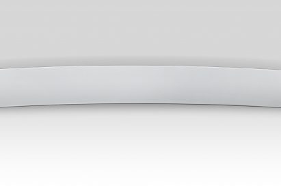 Front view of the Music Flow HS8 Wireless Curved Soundbar