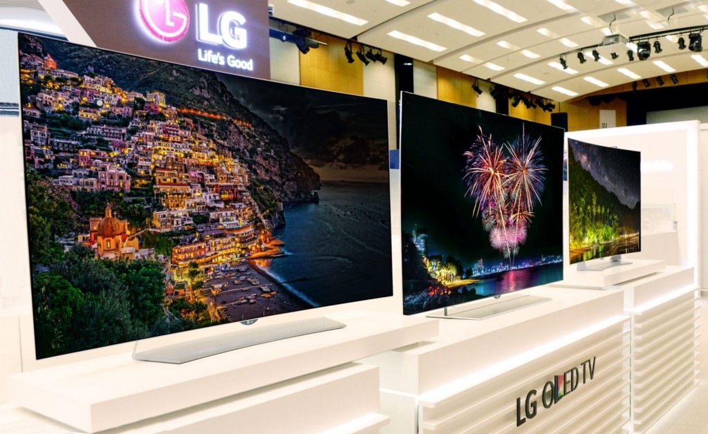 The LG OLED TV Lineup on display at IFA.