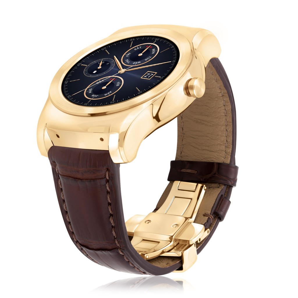 Side view of the LG Watch Urbane Luxe