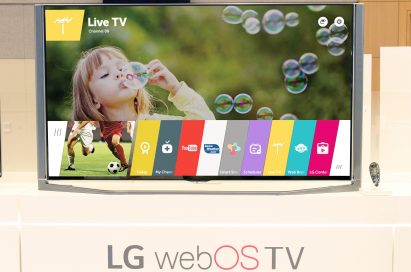 A Live TV channel provided by the LG webOS 2.0 Value Pack Upgrade is displayed on one of LG’s Smart TVs