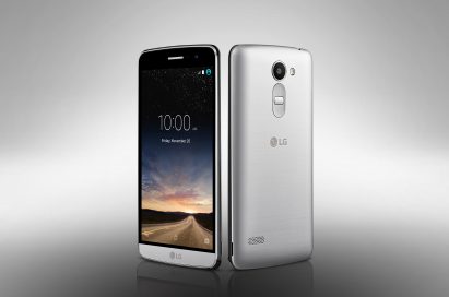 The front and back view of the LG Ray in Silver
