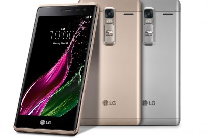 The front and back view of the LG Zero in Gold and Silver
