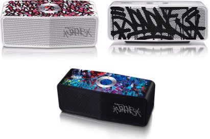 Three unique models from LG’s Portable Speaker art-series