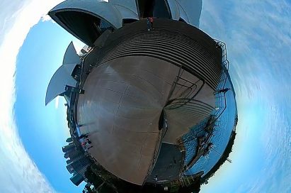 A 360-image taken on LG 360 CAM at the Opera House in Sydney, Australia
