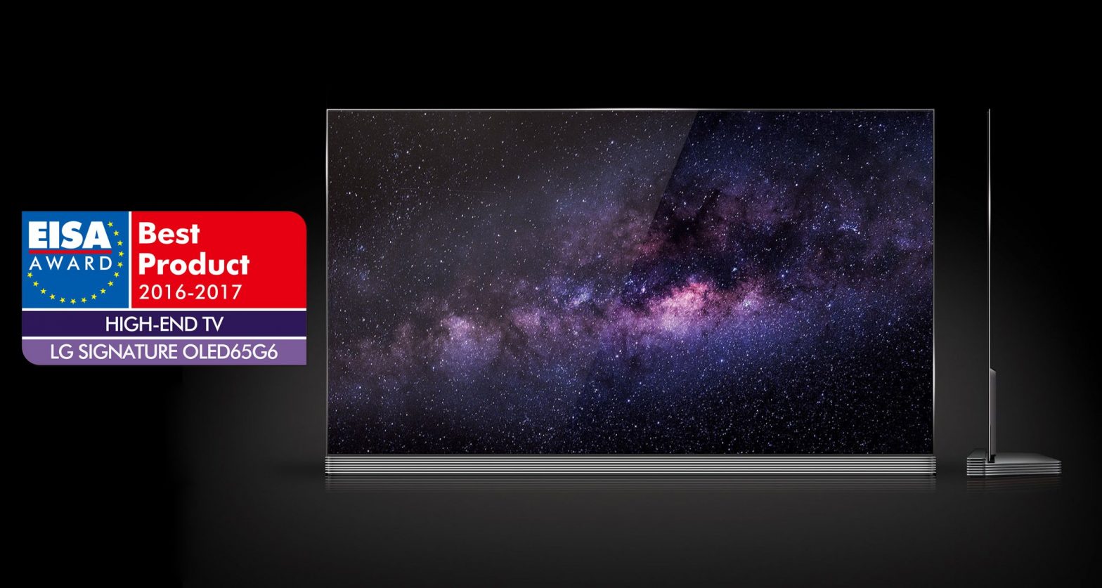 LG Electronics’ (LG) OLED TV (model 65G6) named the best high-end TV in Europe for 2016 by the European Imaging and Sound Association (EISA).