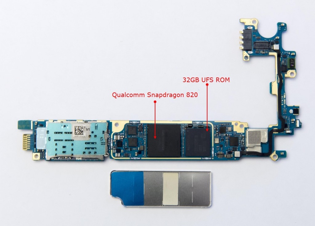 The Qualcomm Snapdragon 820 and 32GB Universal Flash Storage (UFS) ROM