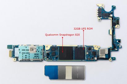 The Qualcomm Snapdragon 820 and 32GB Universal Flash Storage (UFS) ROM
