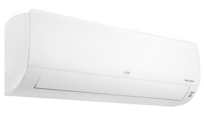 Side view of LG DUALCOOL air conditioner