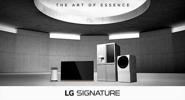 LG SIGNATURE product lineup under ‘The Art of Essence’ brand slogan